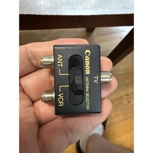 Canon TV Antenna Selector VCR Manual Switch Coaxial Cable Original OEM